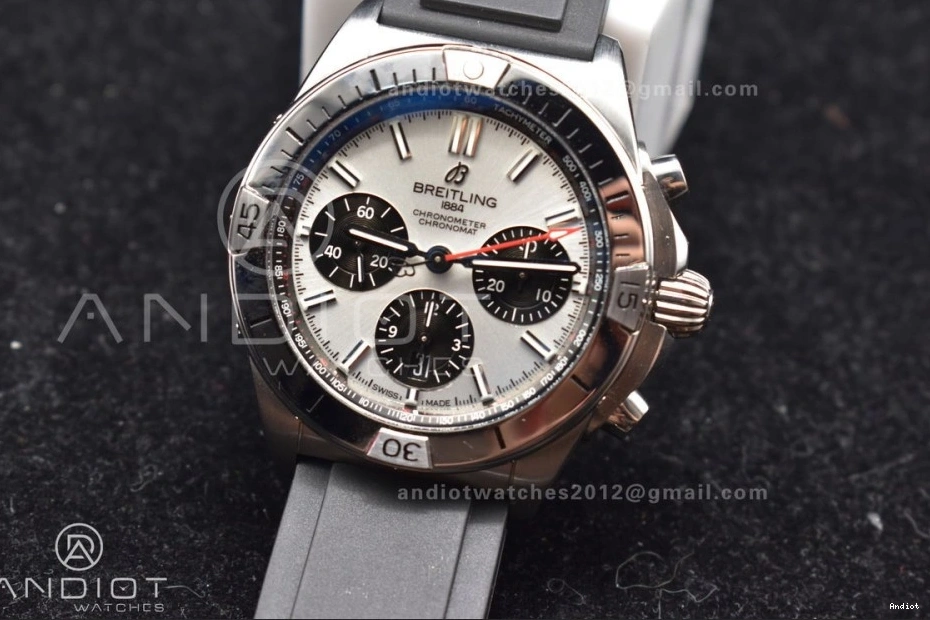 SS L-Silver 43mm LE 1:1 Blk Version BLS Chrono A7750 Best Navitimer B01 0314